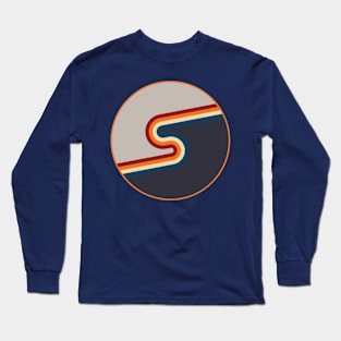 Simply Even More Retro Curves Long Sleeve T-Shirt